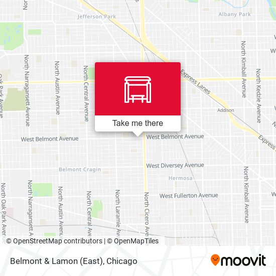 Belmont & Lamon (East) map