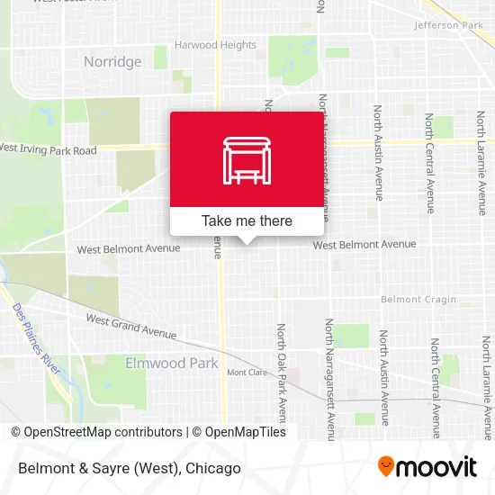 Belmont & Sayre (West) map