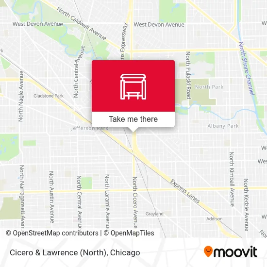 Cicero & Lawrence (North) map