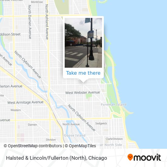 Halsted & Lincoln / Fullerton (North) map