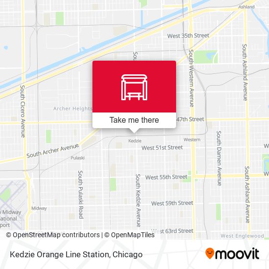 Kedzie Orange Line Station map