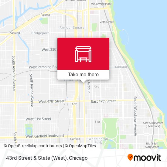 43rd Street & State (West) map