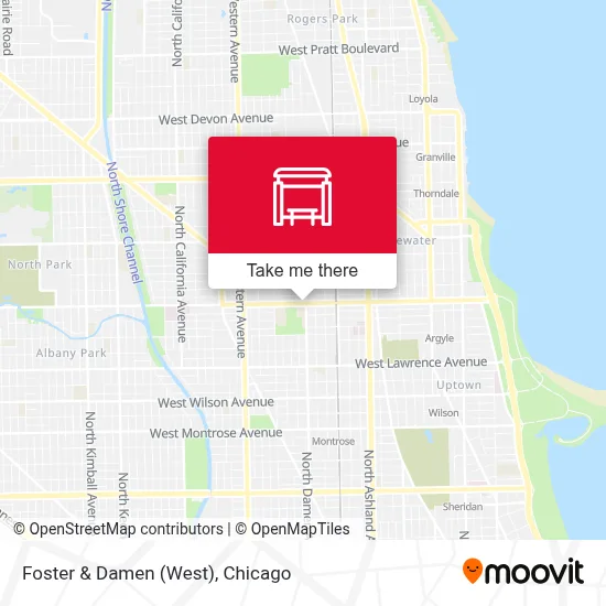 Foster & Damen (West) map