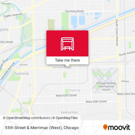 55th Street & Merrimac (West) map