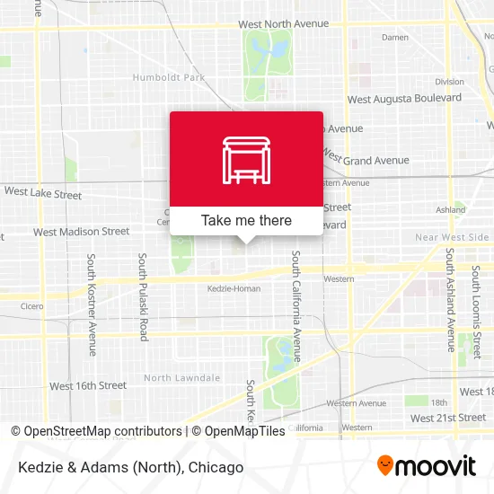 Kedzie & Adams (North) map