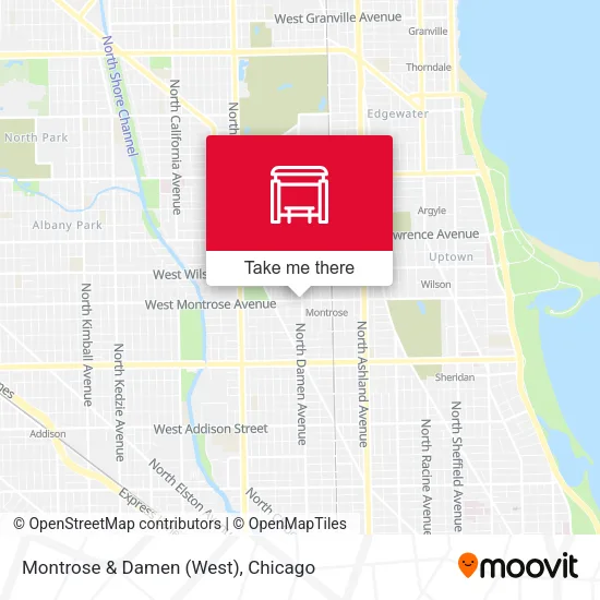Montrose & Damen (West) map