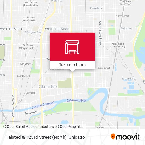 Halsted & 123rd Street (North) map