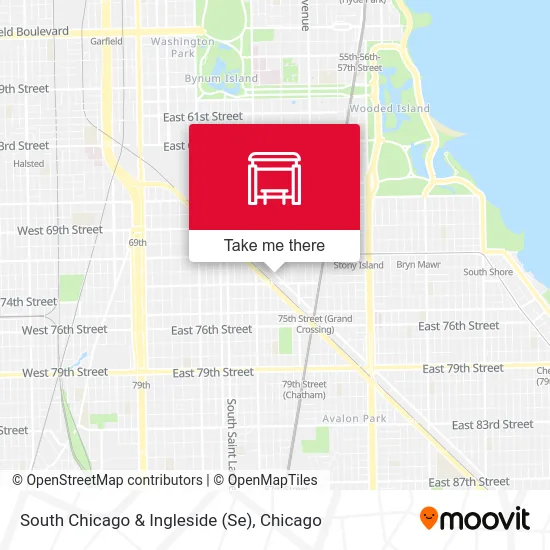 South Chicago & Ingleside (Se) map