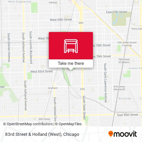 83rd Street & Holland (West) map