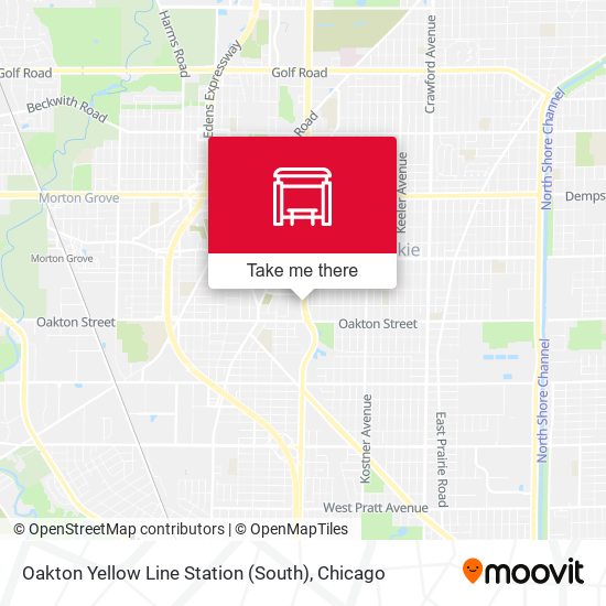 Oakton Yellow Line Station (South) map