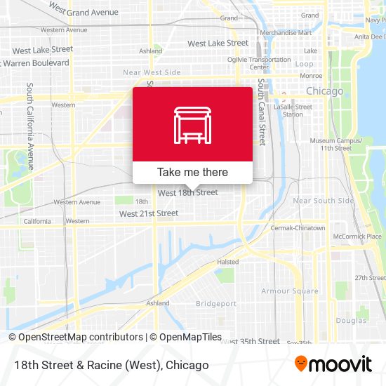 18th Street & Racine (West) map