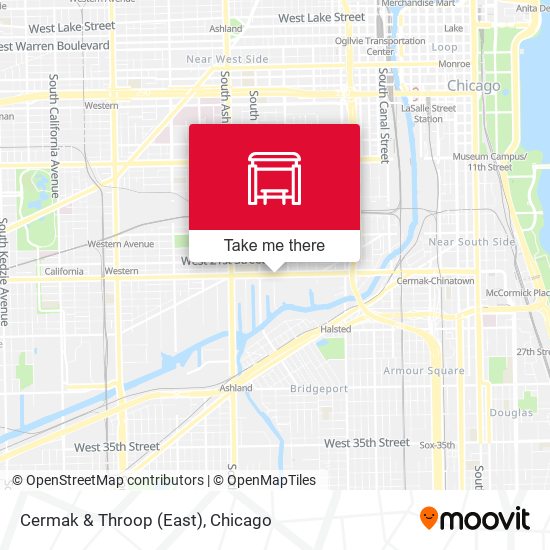 Cermak & Throop (East) map