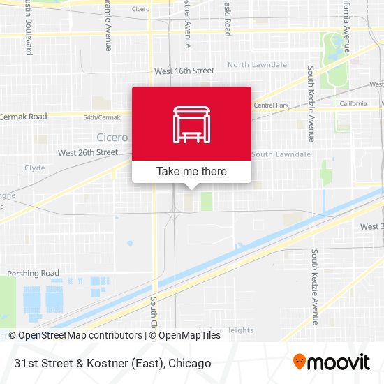 31st Street & Kostner (East) map