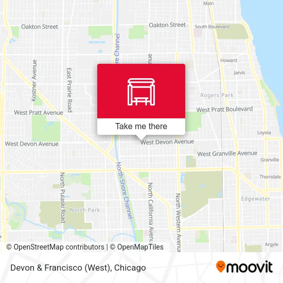 Devon & Francisco (West) map