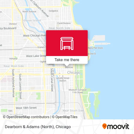 Mapa de Dearborn & Adams (North)