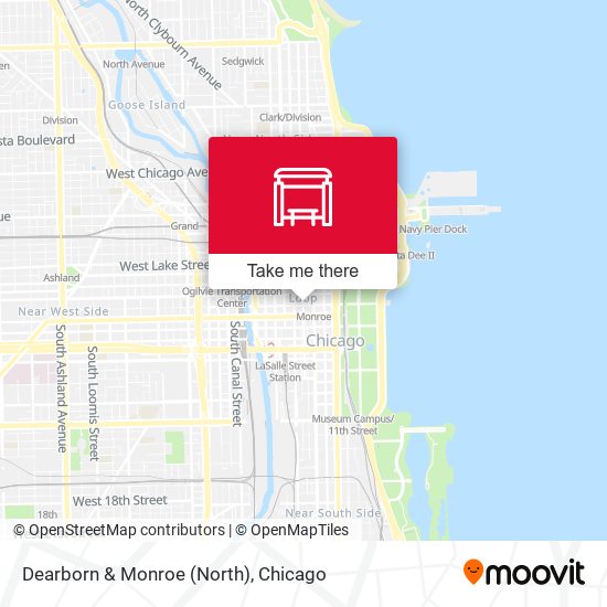 Mapa de Dearborn & Monroe (North)
