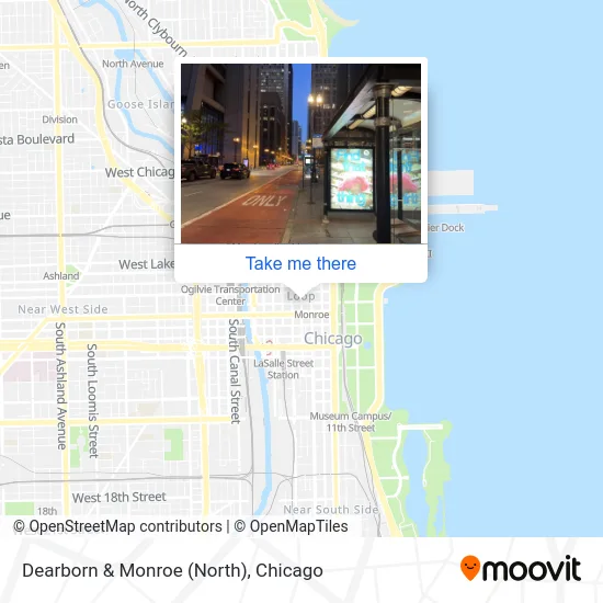 Dearborn & Monroe (North) map