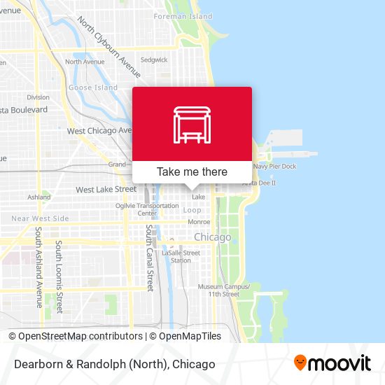 Dearborn & Randolph (North) map