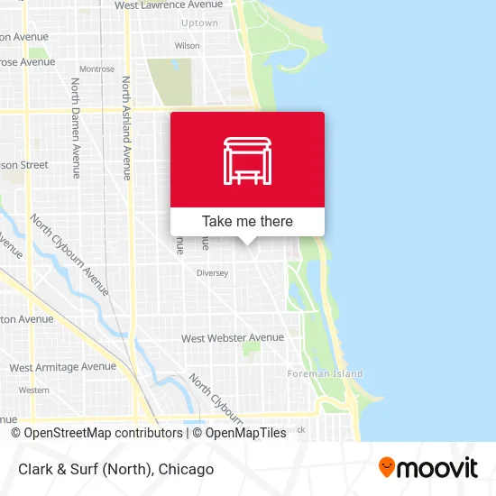 Clark & Surf (North) map