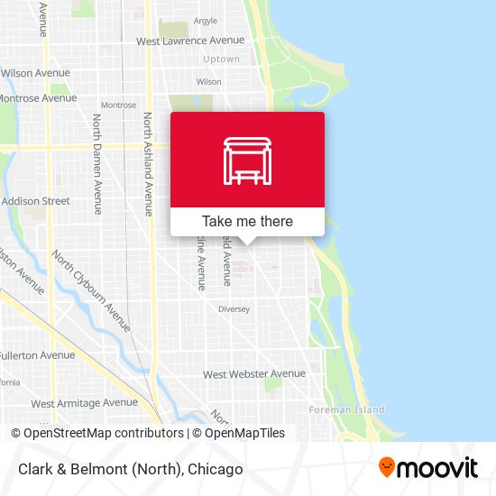 Clark & Belmont (North) map