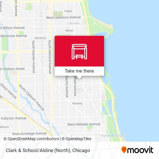 Clark & School/Aldine (North) map