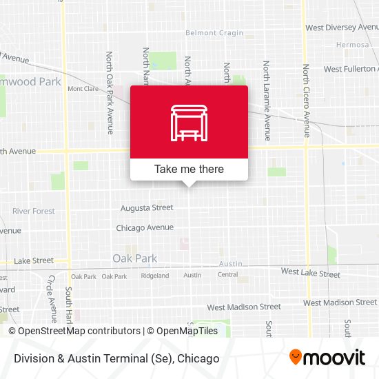 Division & Austin Terminal (Se) map