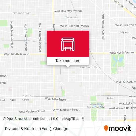 Mapa de Division & Kostner (East)