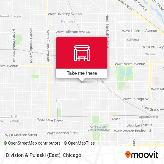 Division & Pulaski (East) map
