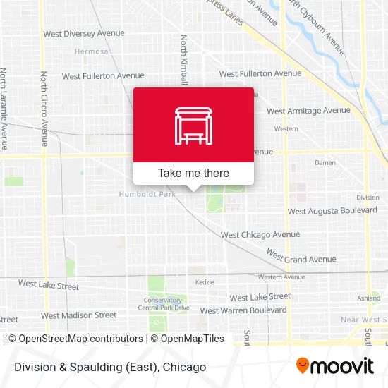 Division & Spaulding (East) map
