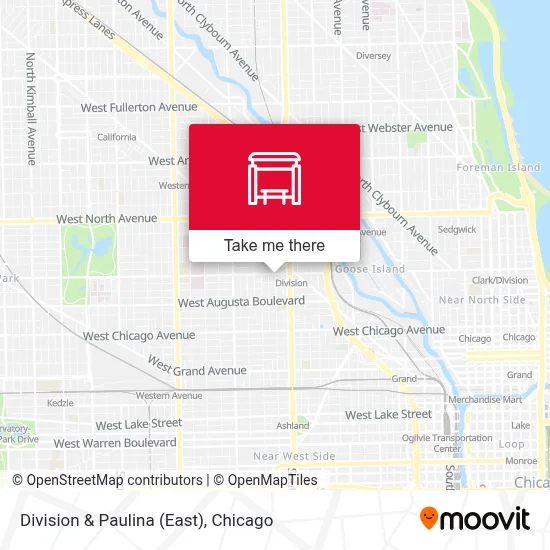 Division & Paulina (East) map