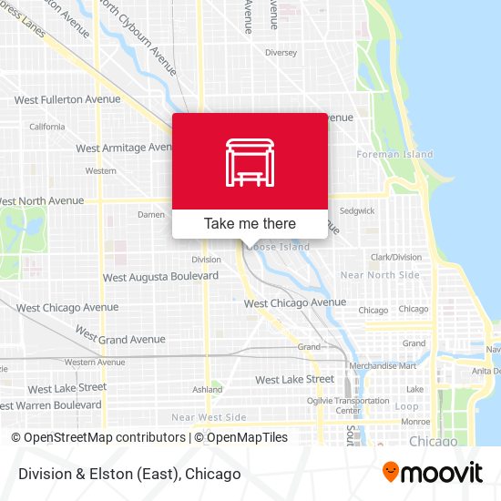 Division & Elston (East) map