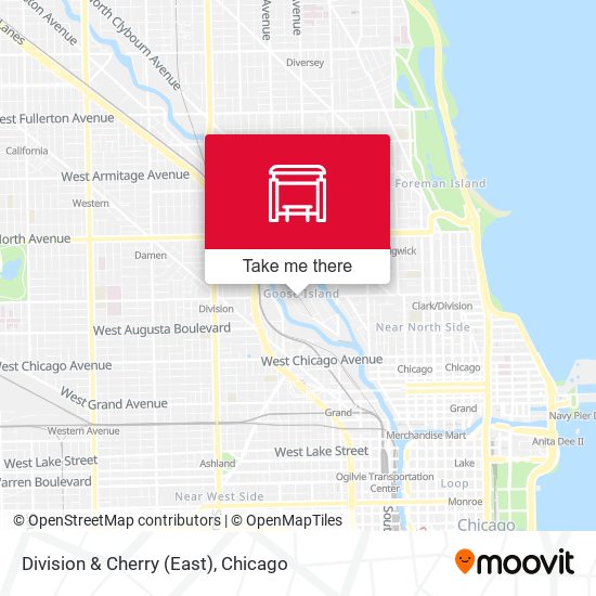 Division & Cherry (East) map