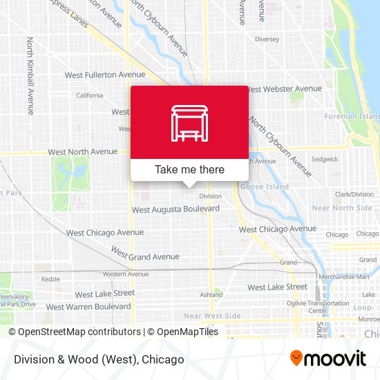 Division & Wood (West) map