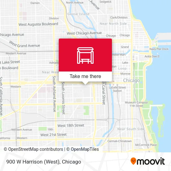 900 W Harrison (West) map