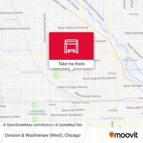 Division & Washtenaw (West) map