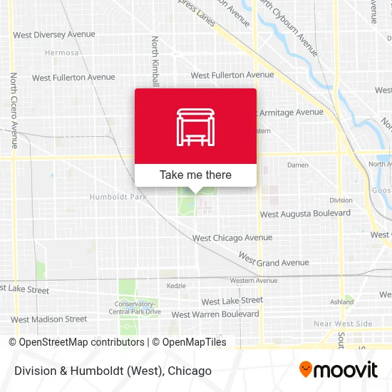 Division & Humboldt (West) map