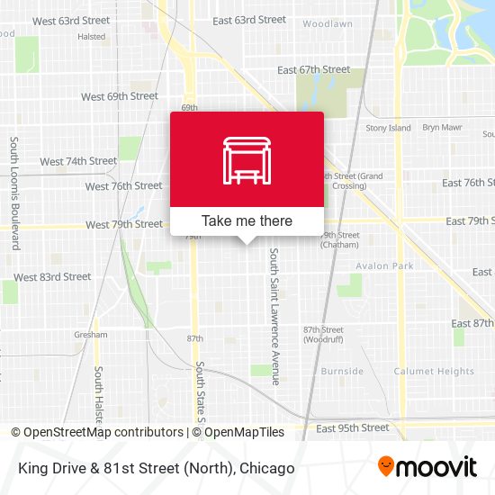 King Drive & 81st Street (North) map