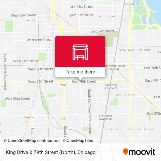 King Drive & 79th Street (North) map