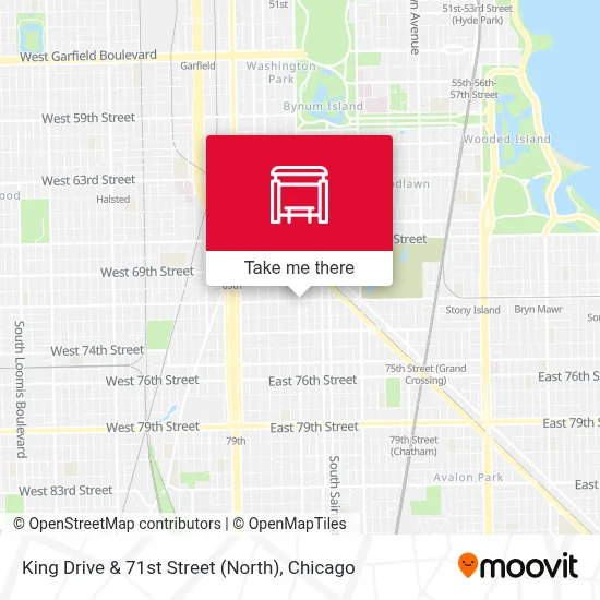 King Drive & 71st Street (North) map