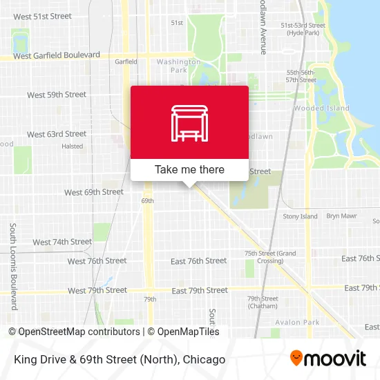 King Drive & 69th Street (North) map