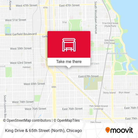 King Drive & 65th Street (North) map