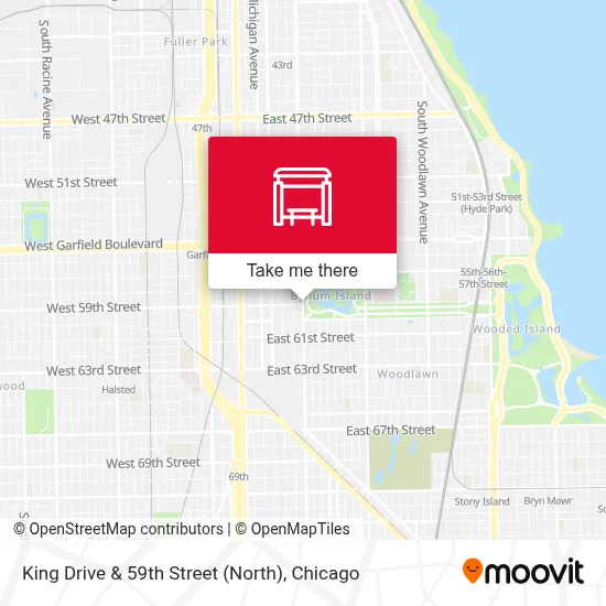King Drive & 59th Street (North) map