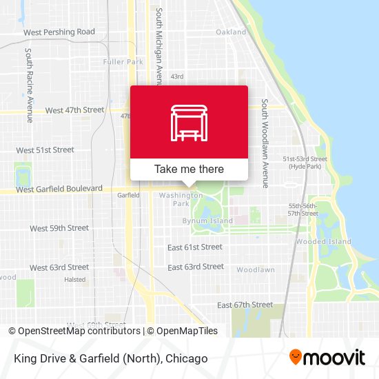 King Drive & Garfield (North) map