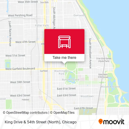 King Drive & 54th Street (North) map