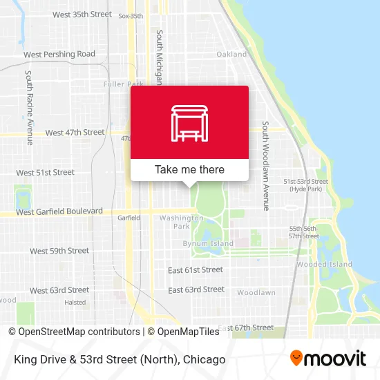 King Drive & 53rd Street (North) map