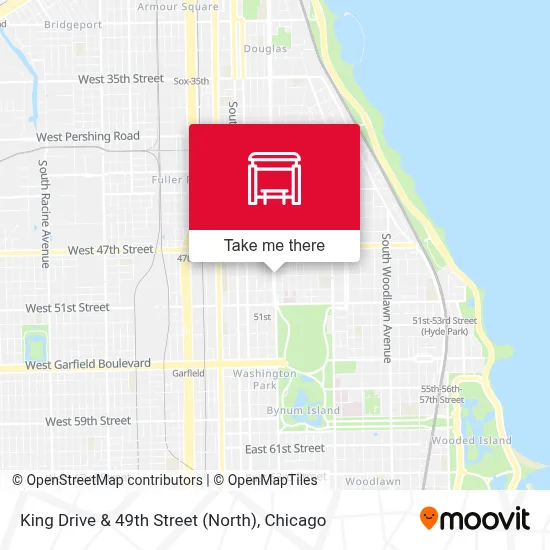King Drive & 49th Street (North) map
