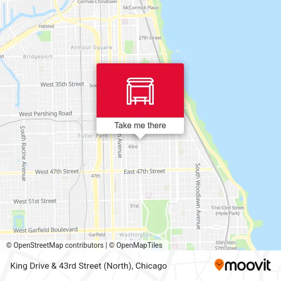 King Drive & 43rd Street (North) map