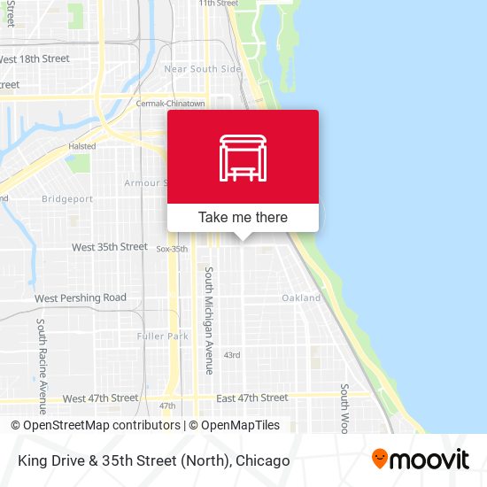 King Drive & 35th Street (North) map