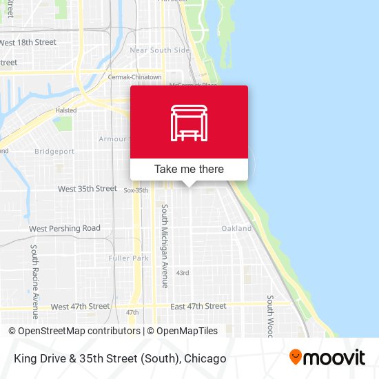 King Drive & 35th Street (South) map