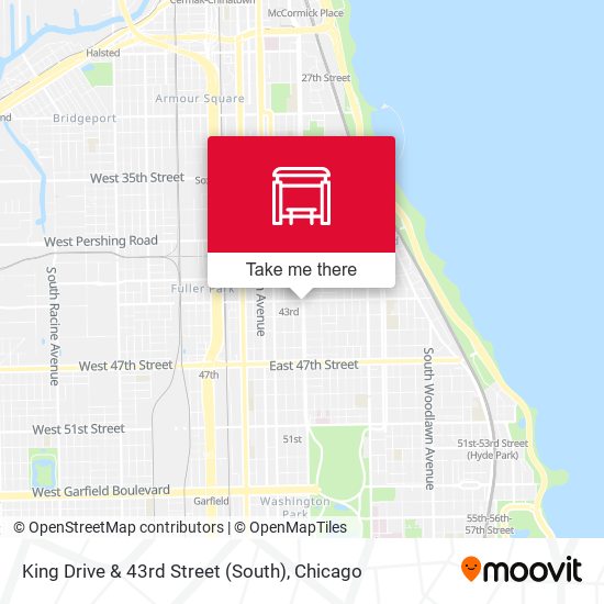 King Drive & 43rd Street (South) map